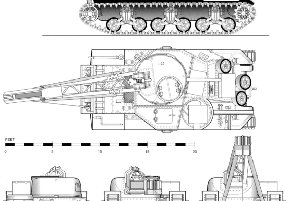 Танк M31[T2] ARV - чертежи, габариты, рисунки